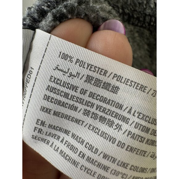 Abercrombie & Fitch Mens XS Gray Fleece Jacket‎ Polyester Zip-Up - Picture 4 of 6